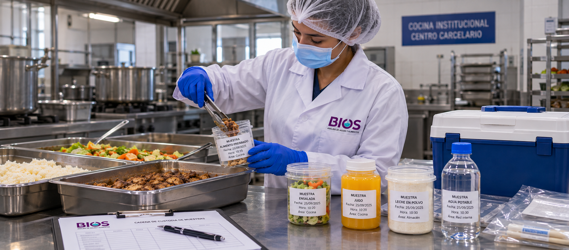 Análisis de muestras en un laboratorio