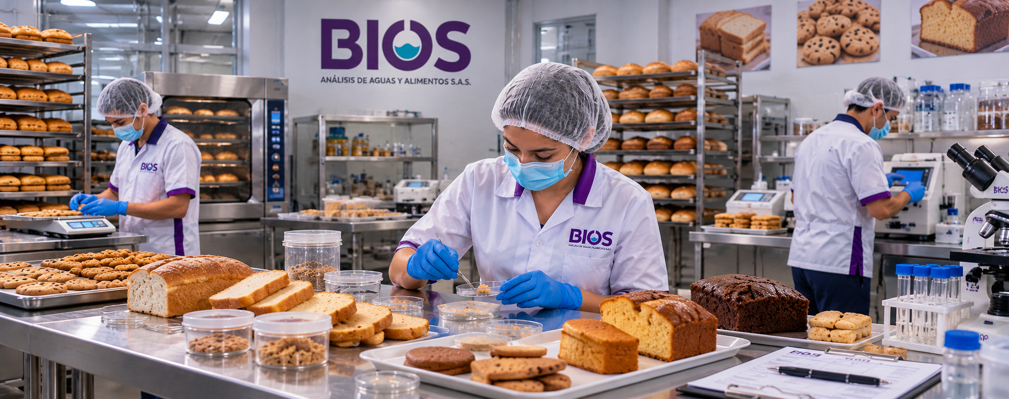 Análisis de alimentos en laboratorio